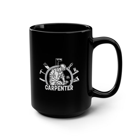 Carpenter Black Mug, 15oz