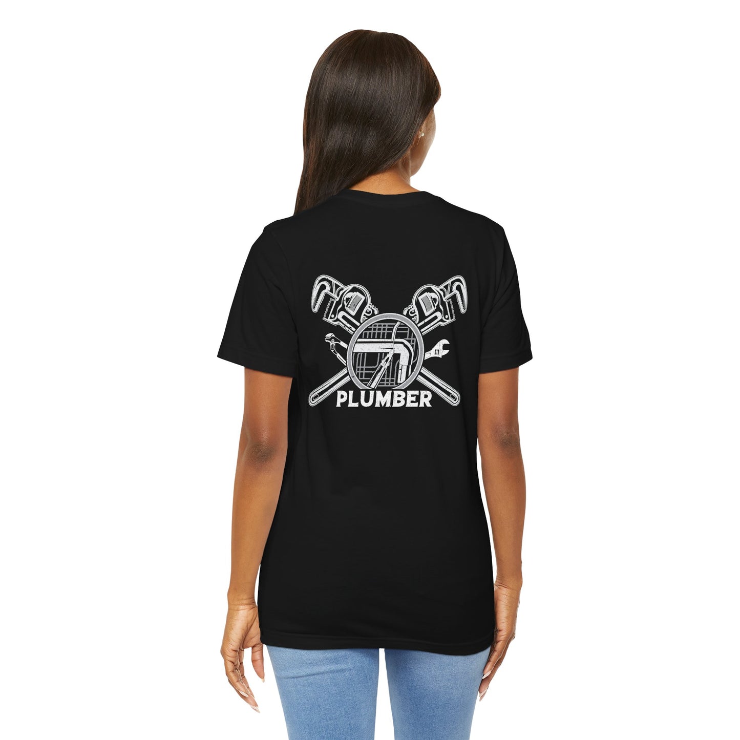 Plumber Unisex Jersey Short Sleeve Tee - Back