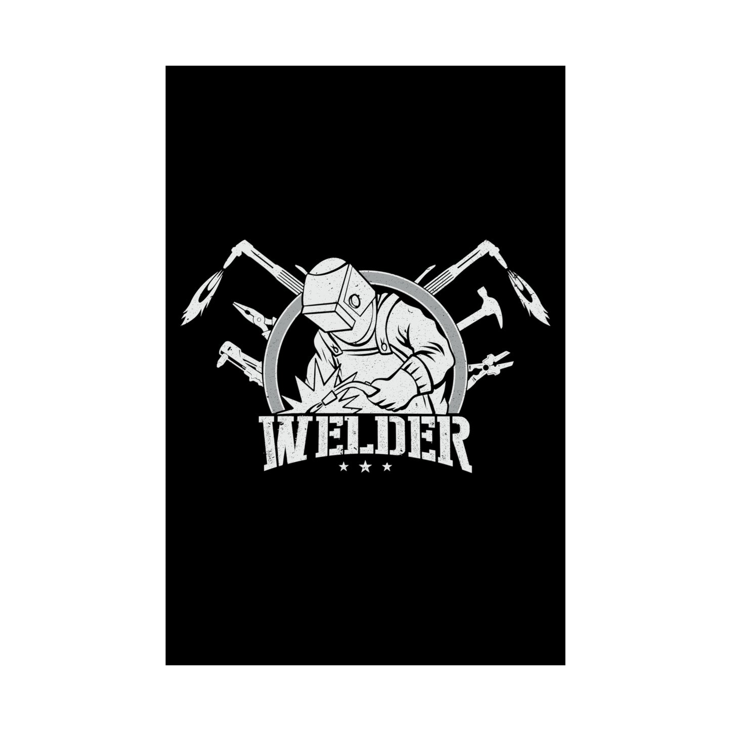 Welder Matte Vertical Posters