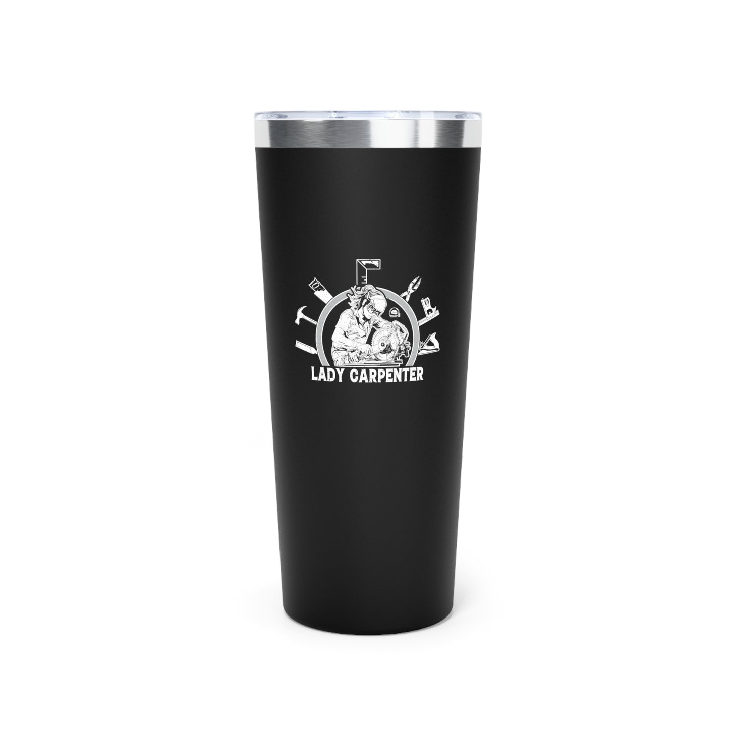 Lady Carpenter Copper Vacuum Insulated Tumbler, 22oz