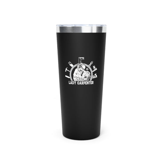 Lady Carpenter Copper Vacuum Insulated Tumbler, 22oz