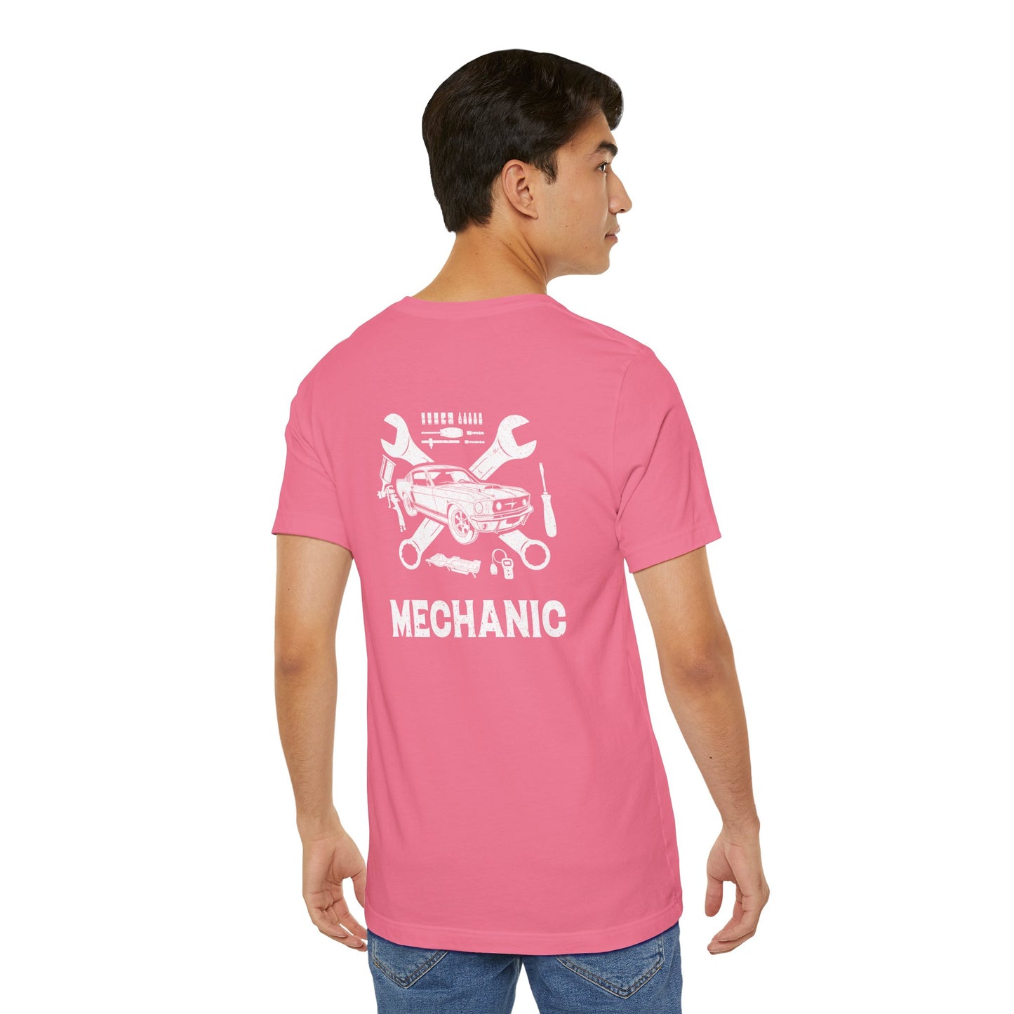 Mechanic Unisex Jersey Short Sleeve Tee - Back