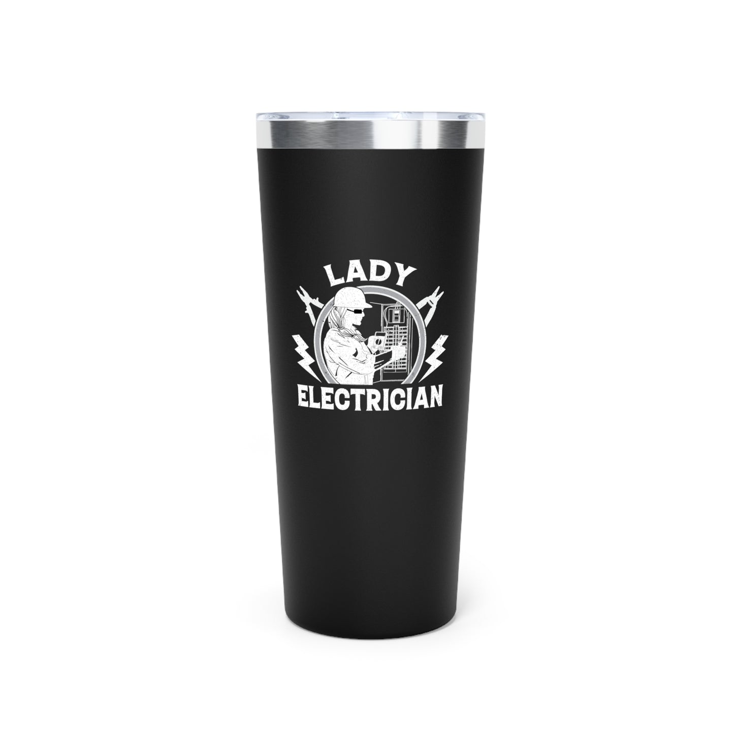 Lady Electrician Copper Vacuum Insulated Tumbler, 22oz