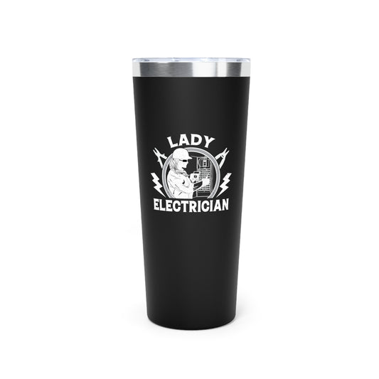 Lady Electrician Copper Vacuum Insulated Tumbler, 22oz