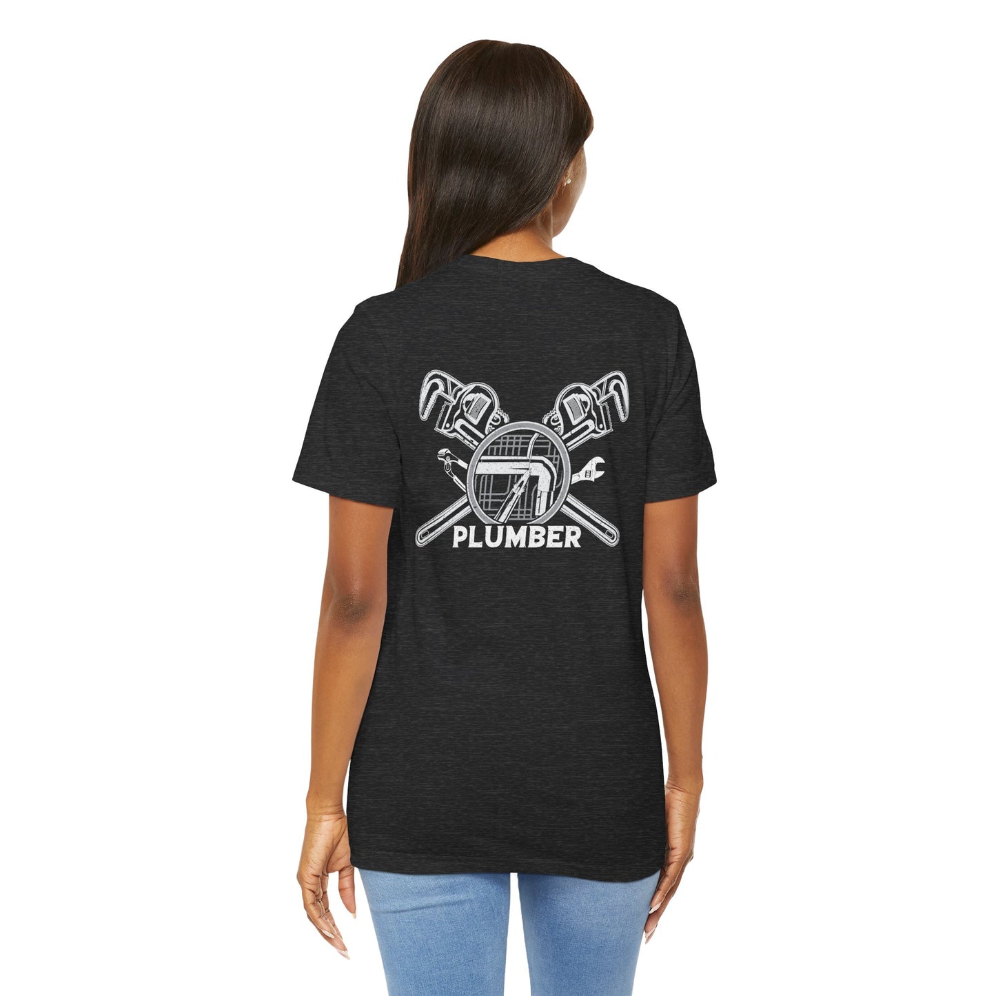 Plumber Unisex Jersey Short Sleeve Tee - Back