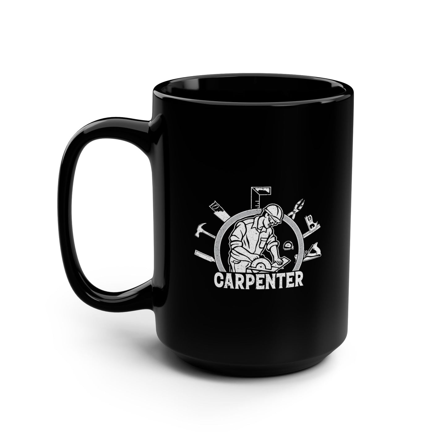 Carpenter Black Mug, 15oz