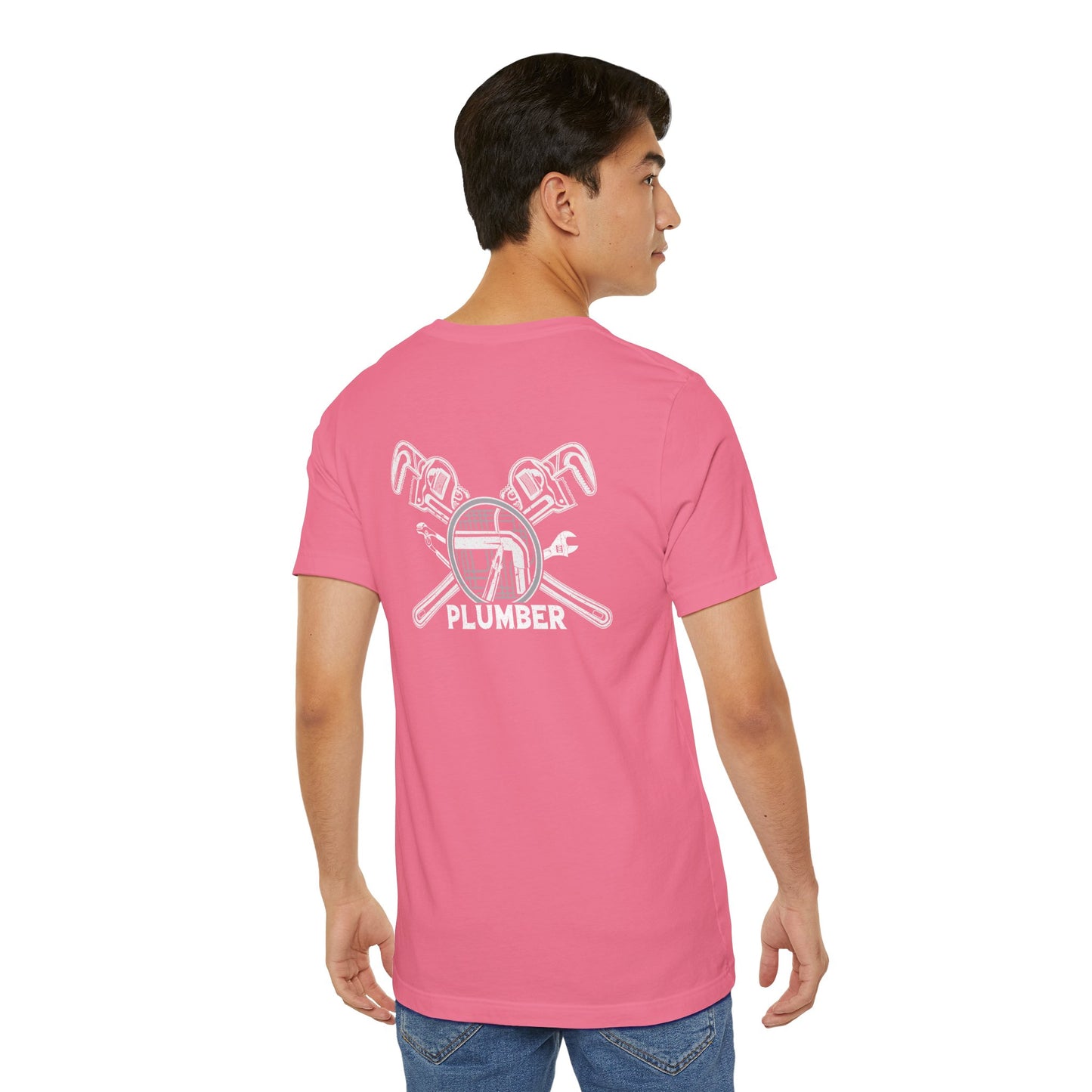 Plumber Unisex Jersey Short Sleeve Tee - Back