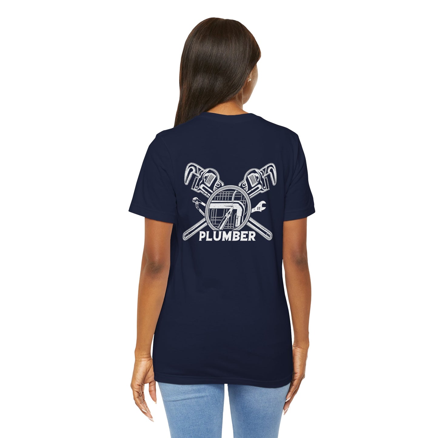 Plumber Unisex Jersey Short Sleeve Tee - Back