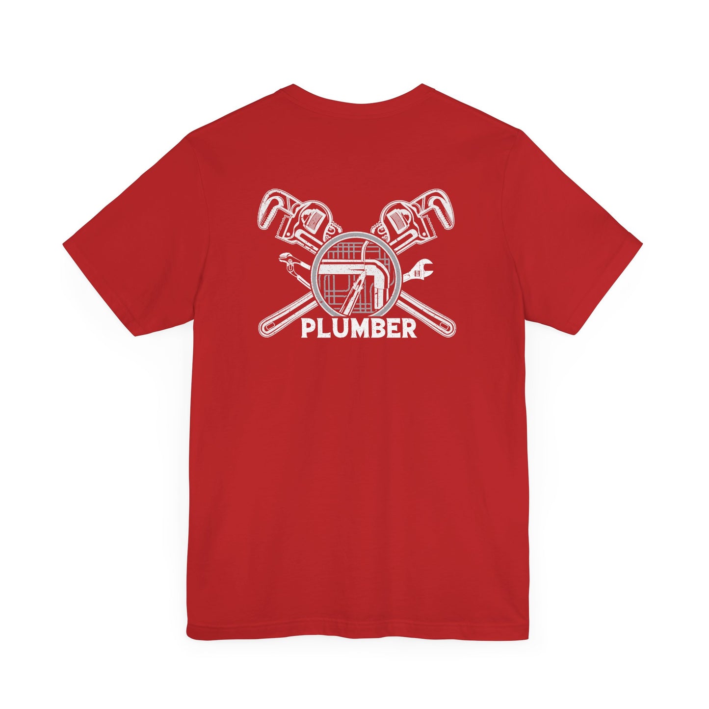 Plumber Unisex Jersey Short Sleeve Tee - Back