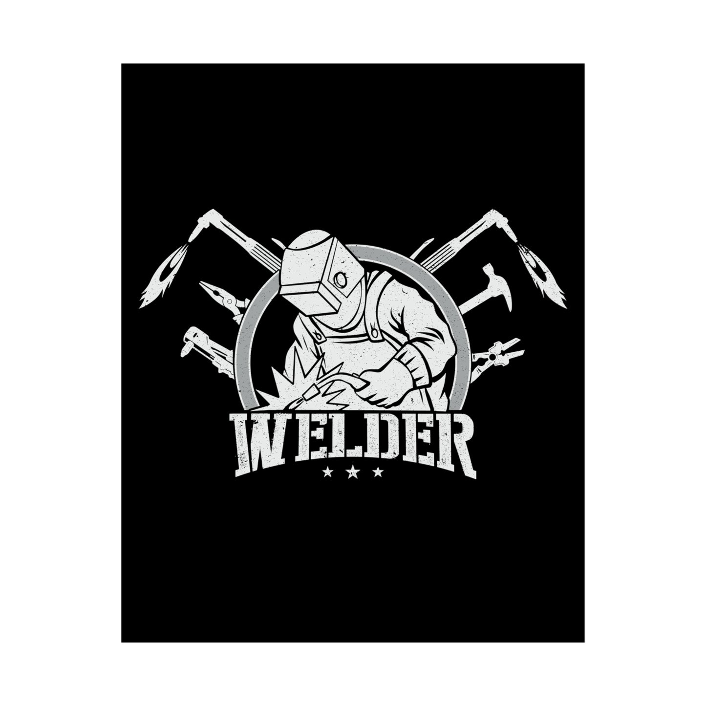 Welder Matte Vertical Posters