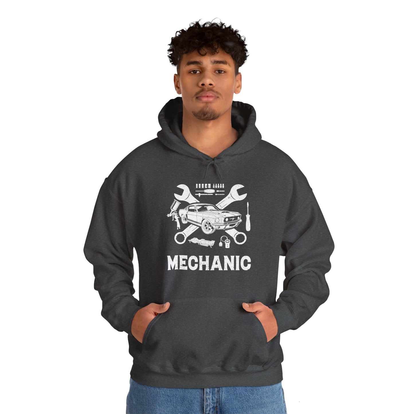 Mechanic Unisex Heavy Blend™ Hooded Sweatshirt