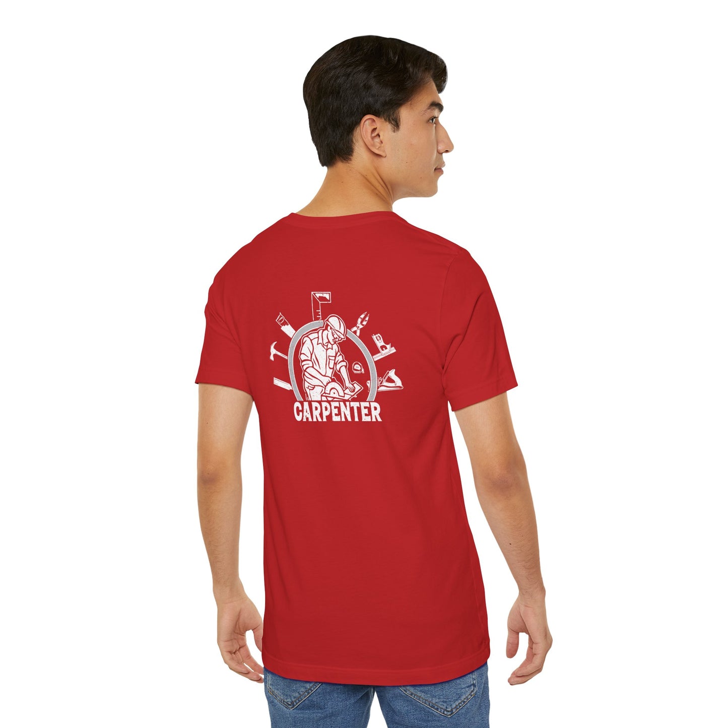Carpenter Unisex Jersey Short Sleeve Tee - Back