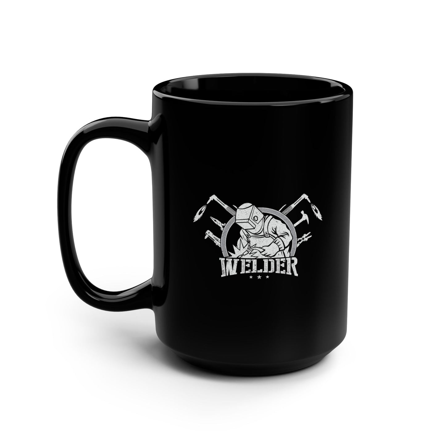 Welder Black Mug, 15oz