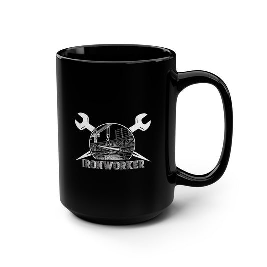 Ironworker Black Mug, 15oz
