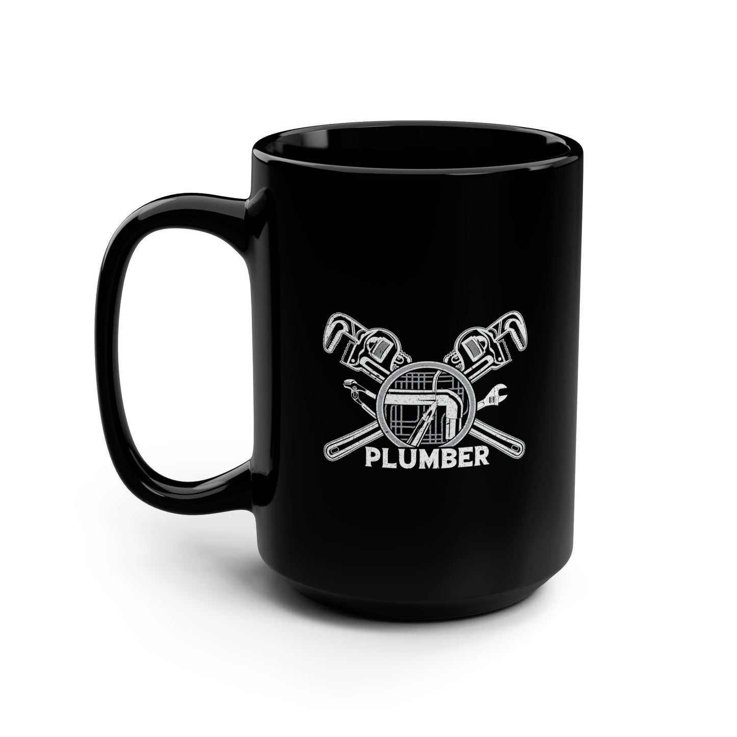Plumber Black Mug, 15oz
