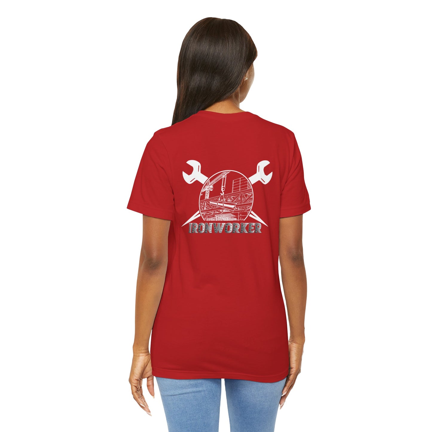 Ironworker Unisex Jersey Short Sleeve Tee - Back
