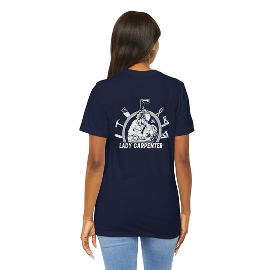 Lady Carpenter Unisex Jersey Short Sleeve Tee - Back