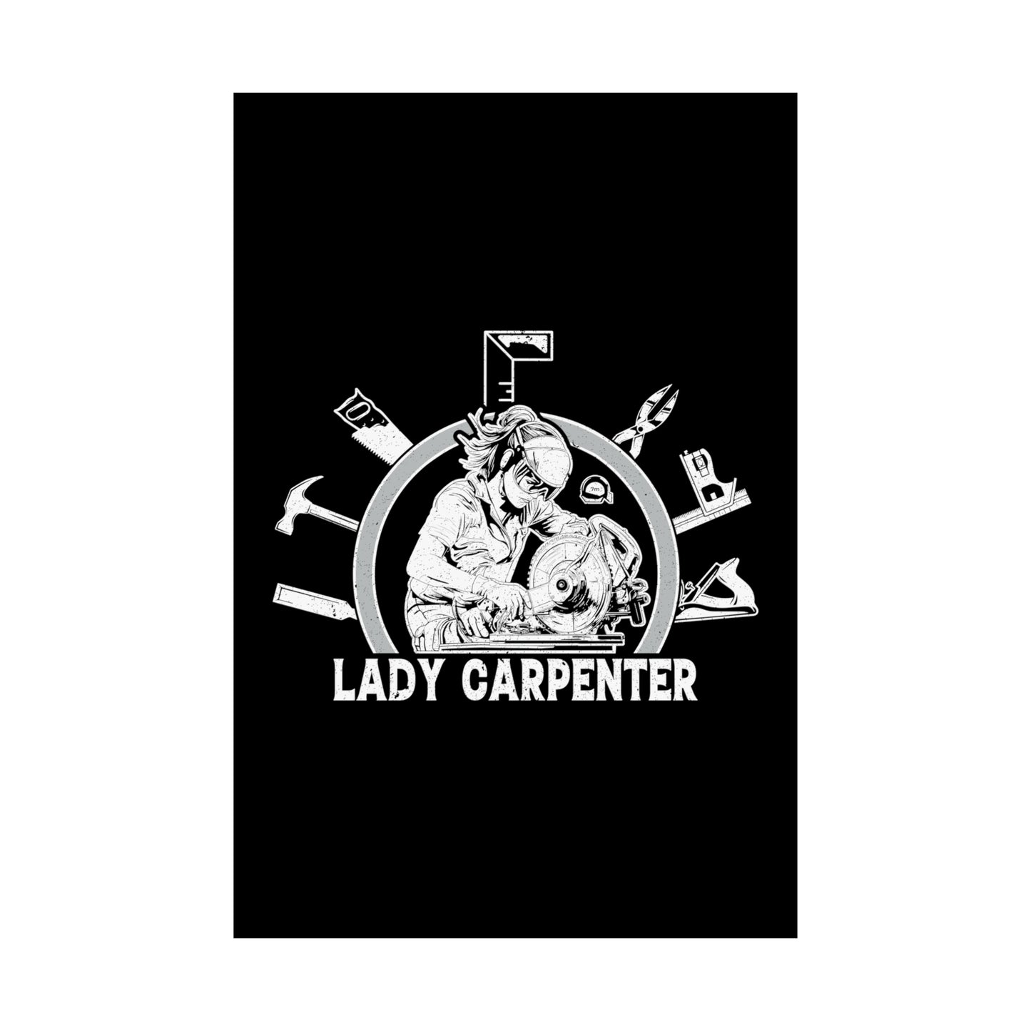 Lady Carpenter Matte Vertical Posters