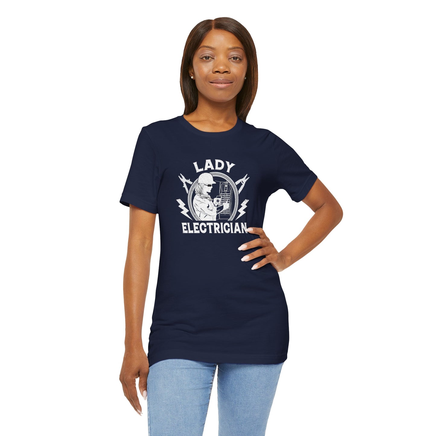 Lady Electrician Unisex Jersey Short Sleeve Tee