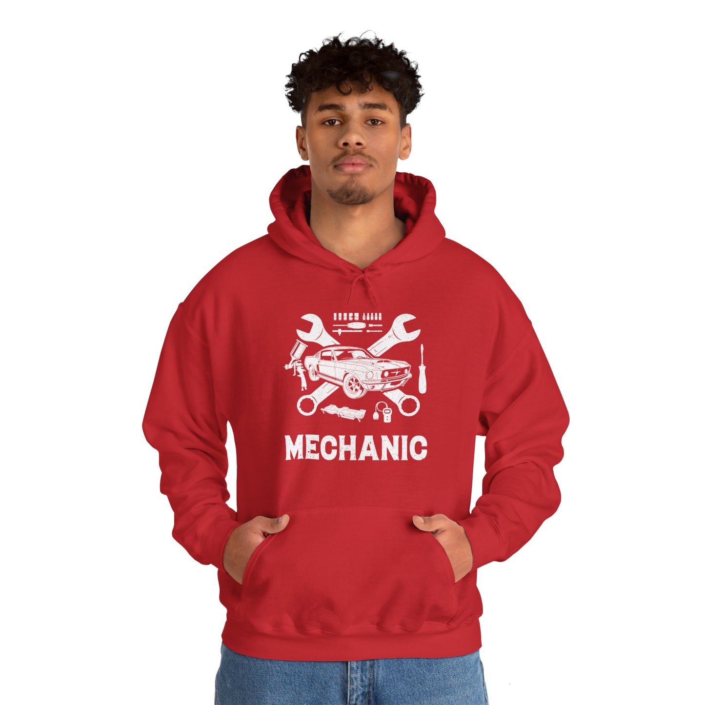 Mechanic Unisex Heavy Blend™ Hooded Sweatshirt