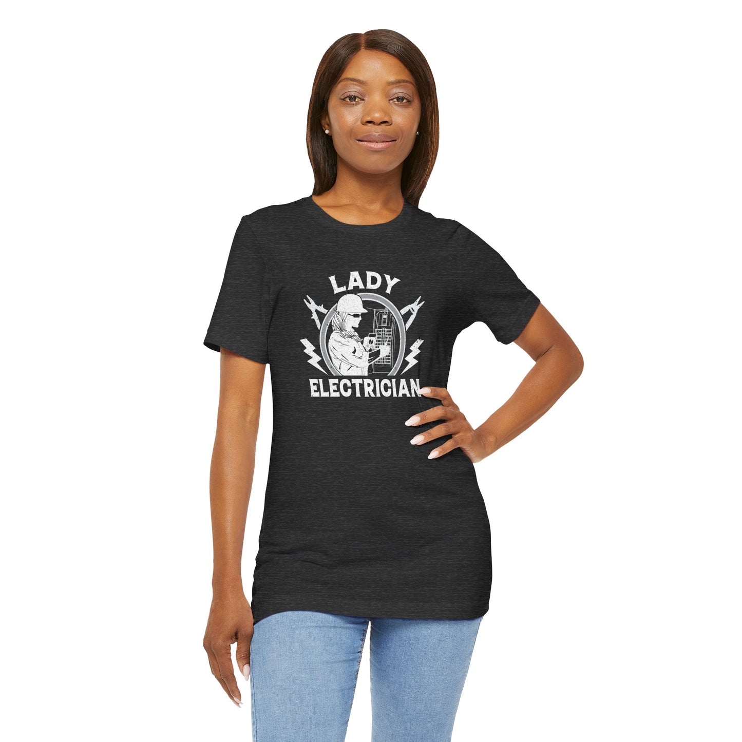 Lady Electrician Unisex Jersey Short Sleeve Tee