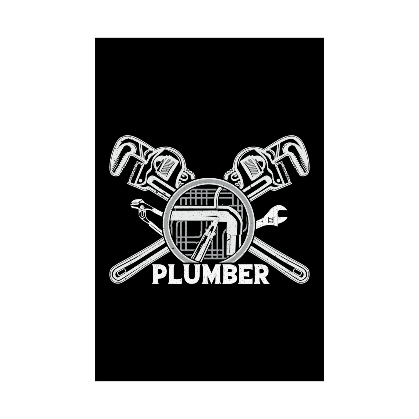 Plumber Matte Vertical Posters