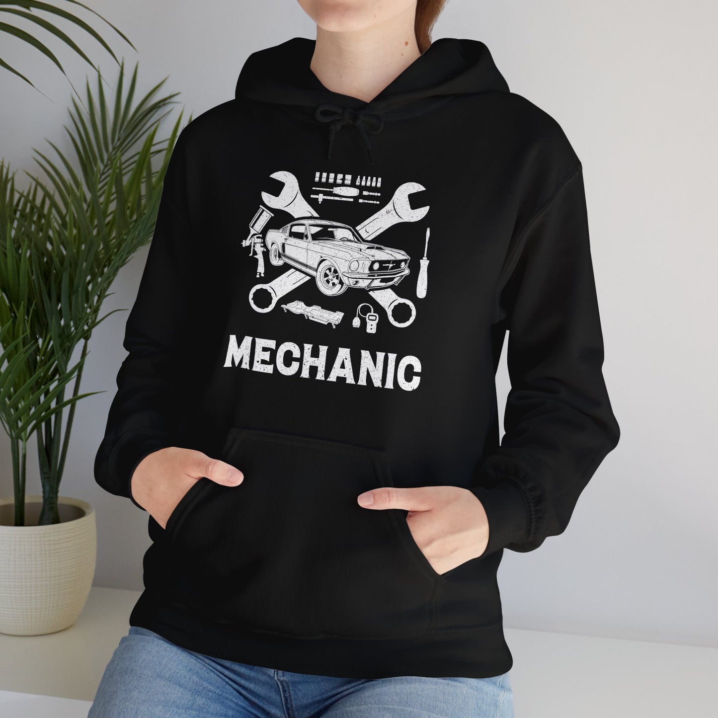 Mechanic Unisex Heavy Blend™ Hooded Sweatshirt