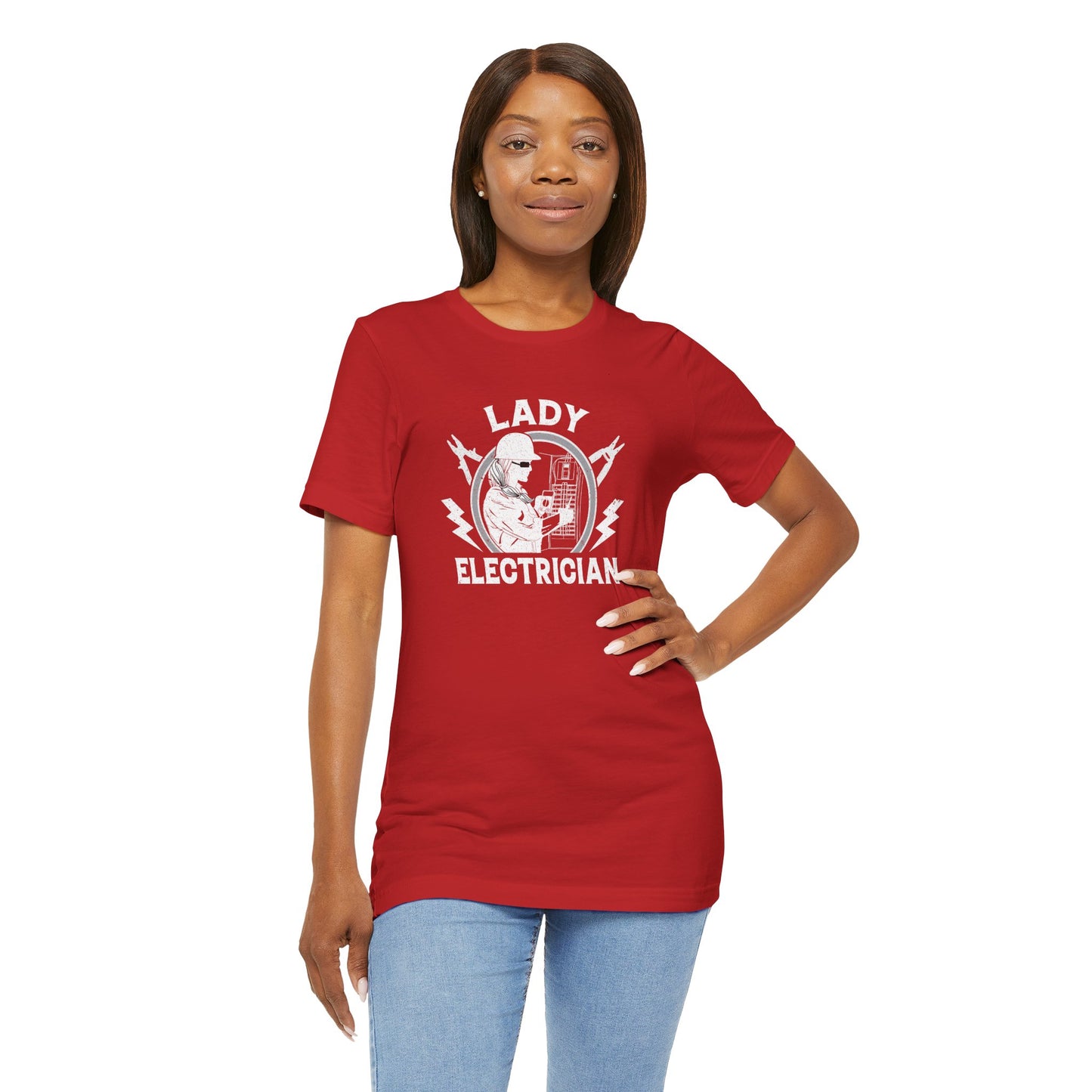 Lady Electrician Unisex Jersey Short Sleeve Tee