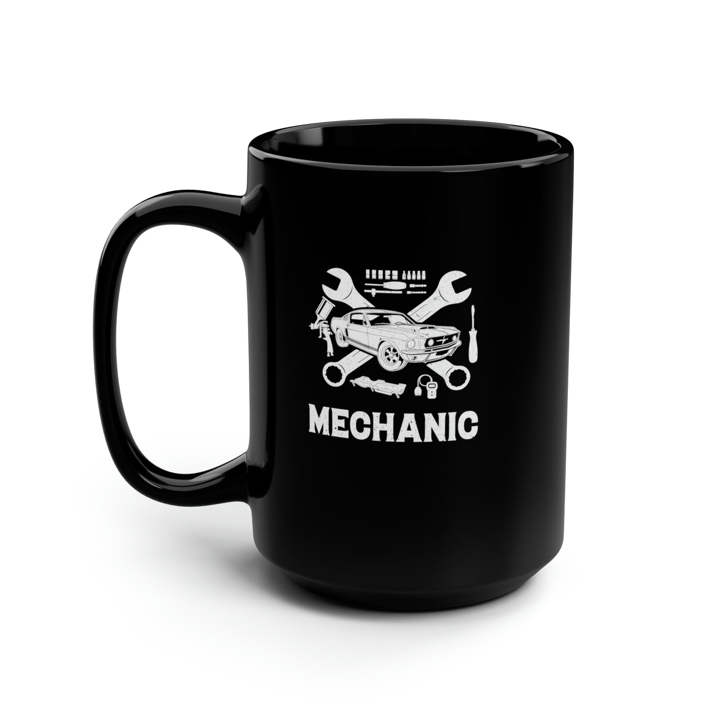 Mechanic Black Mug 15oz