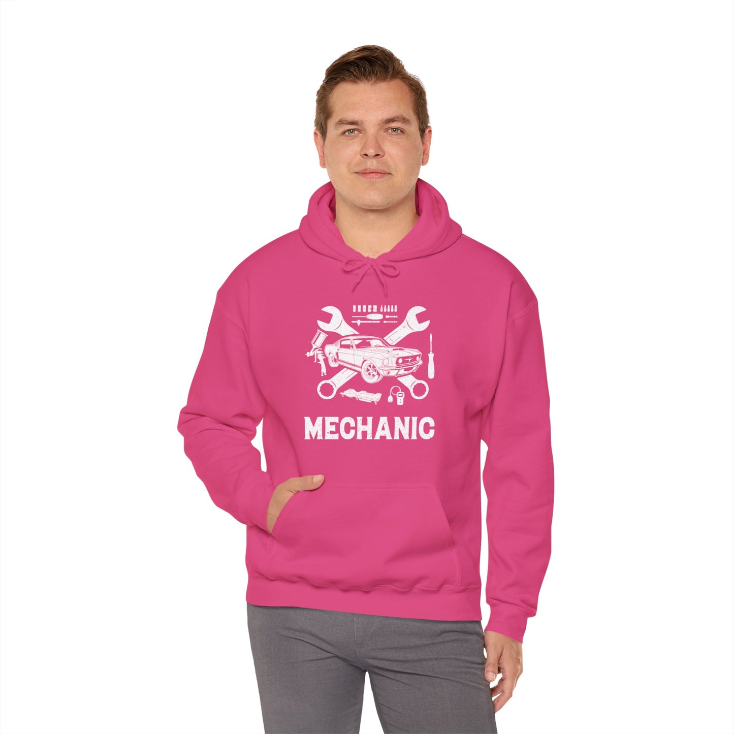 Mechanic Unisex Heavy Blend™ Hooded Sweatshirt