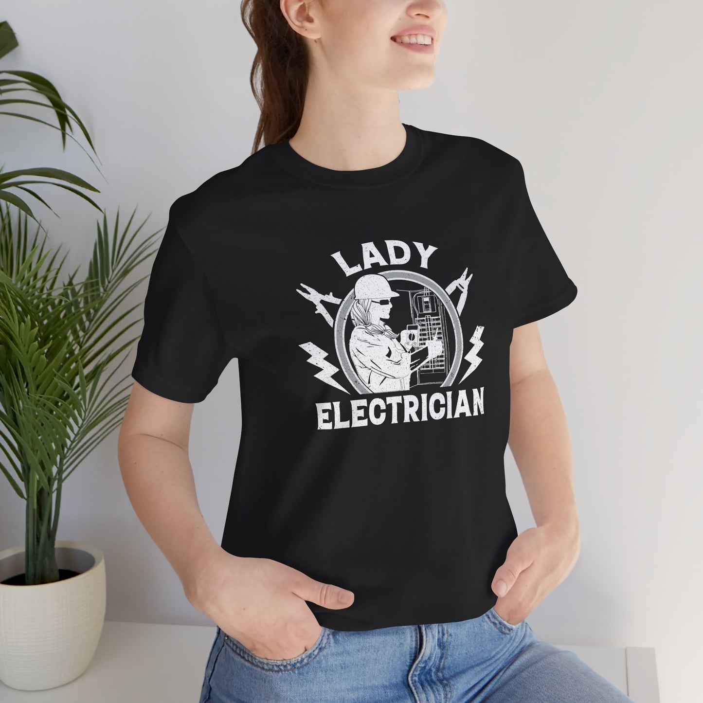 Lady Electrician Unisex Jersey Short Sleeve Tee