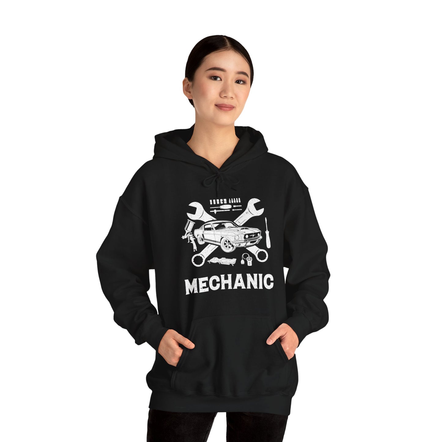 Mechanic Unisex Heavy Blend™ Hooded Sweatshirt