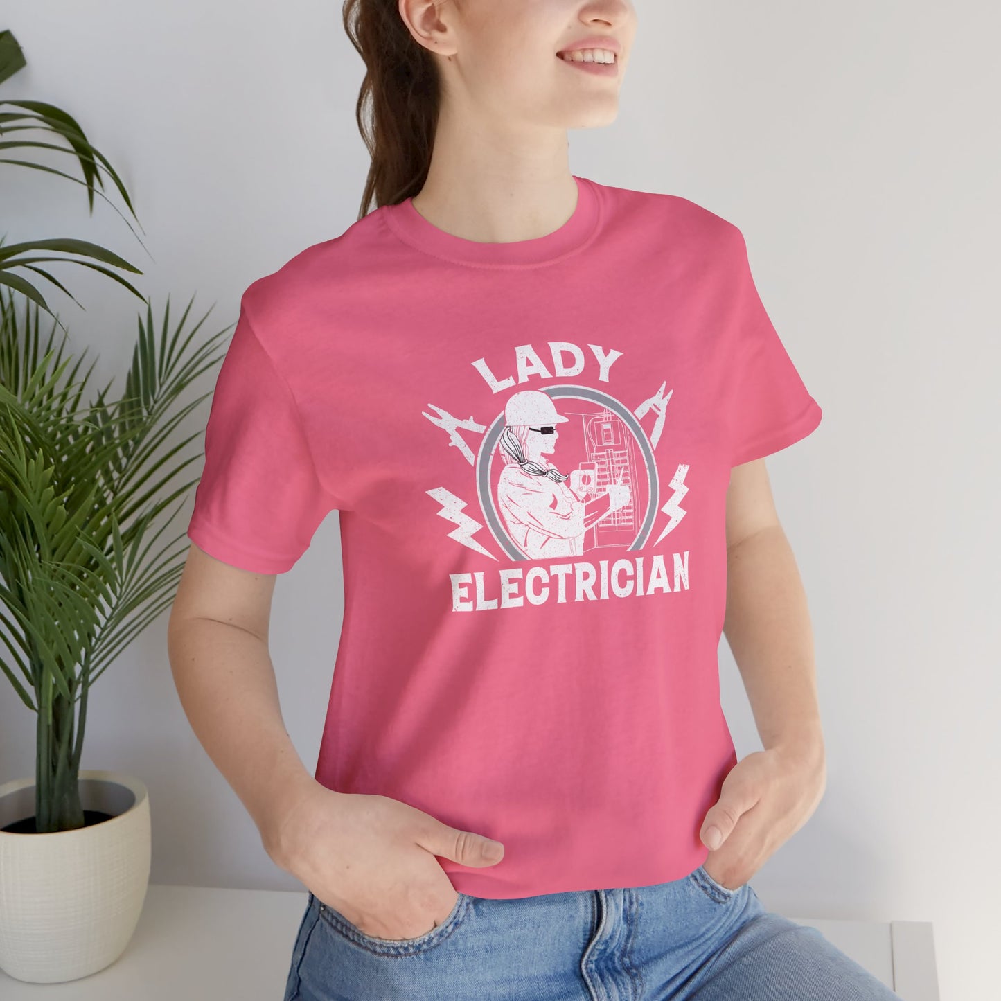 Lady Electrician Unisex Jersey Short Sleeve Tee