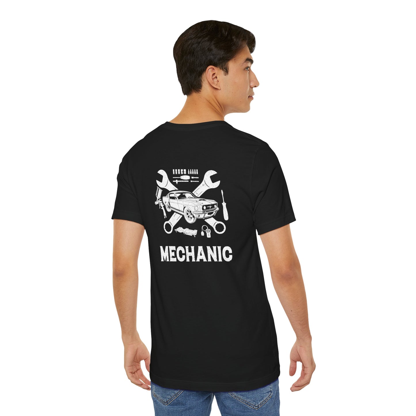 Mechanic Unisex Jersey Short Sleeve Tee - Back