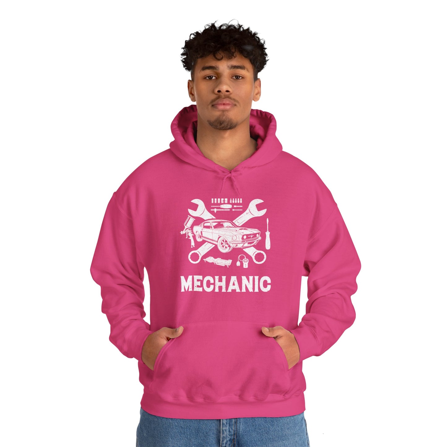 Mechanic Unisex Heavy Blend™ Hooded Sweatshirt