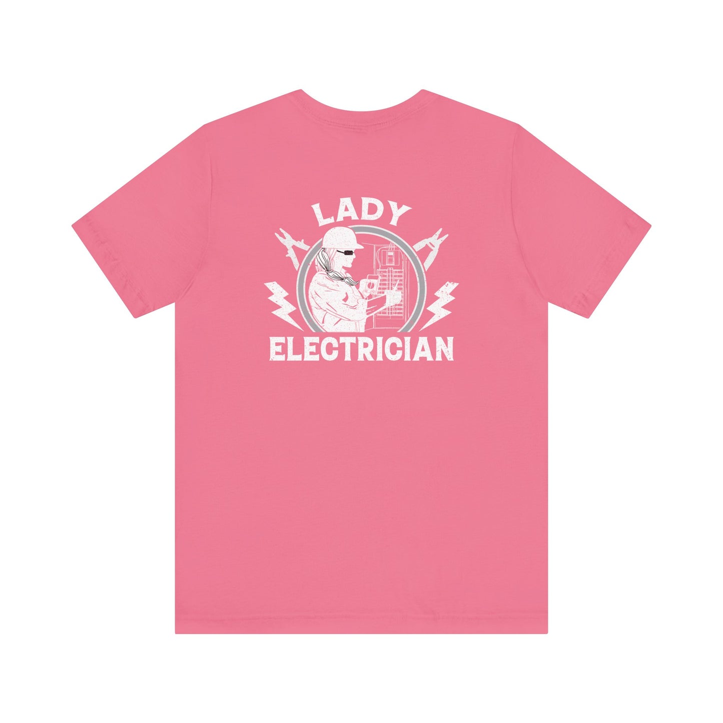 Lady Electrician Unisex Jersey Short Sleeve Tee - Back