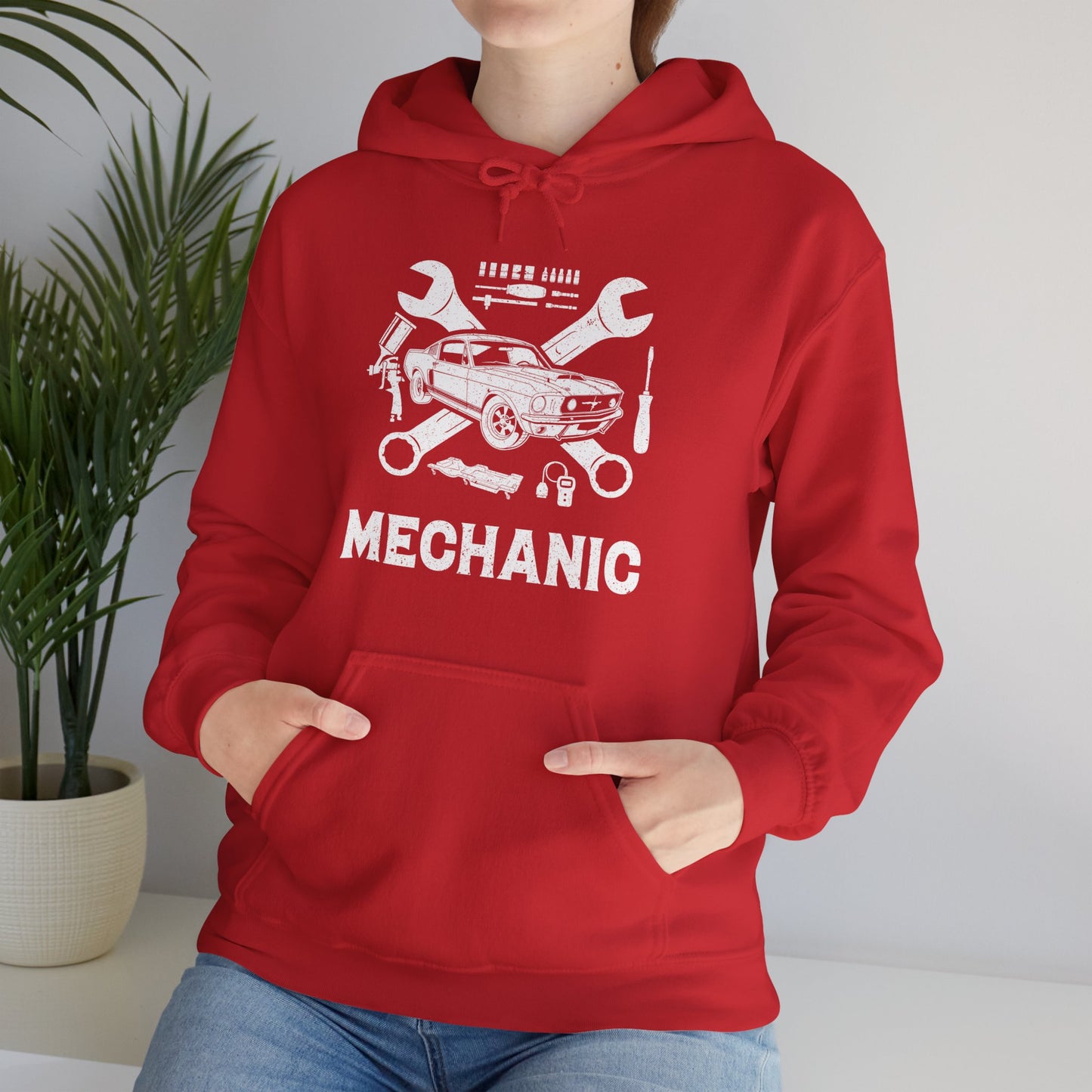 Mechanic Unisex Heavy Blend™ Hooded Sweatshirt