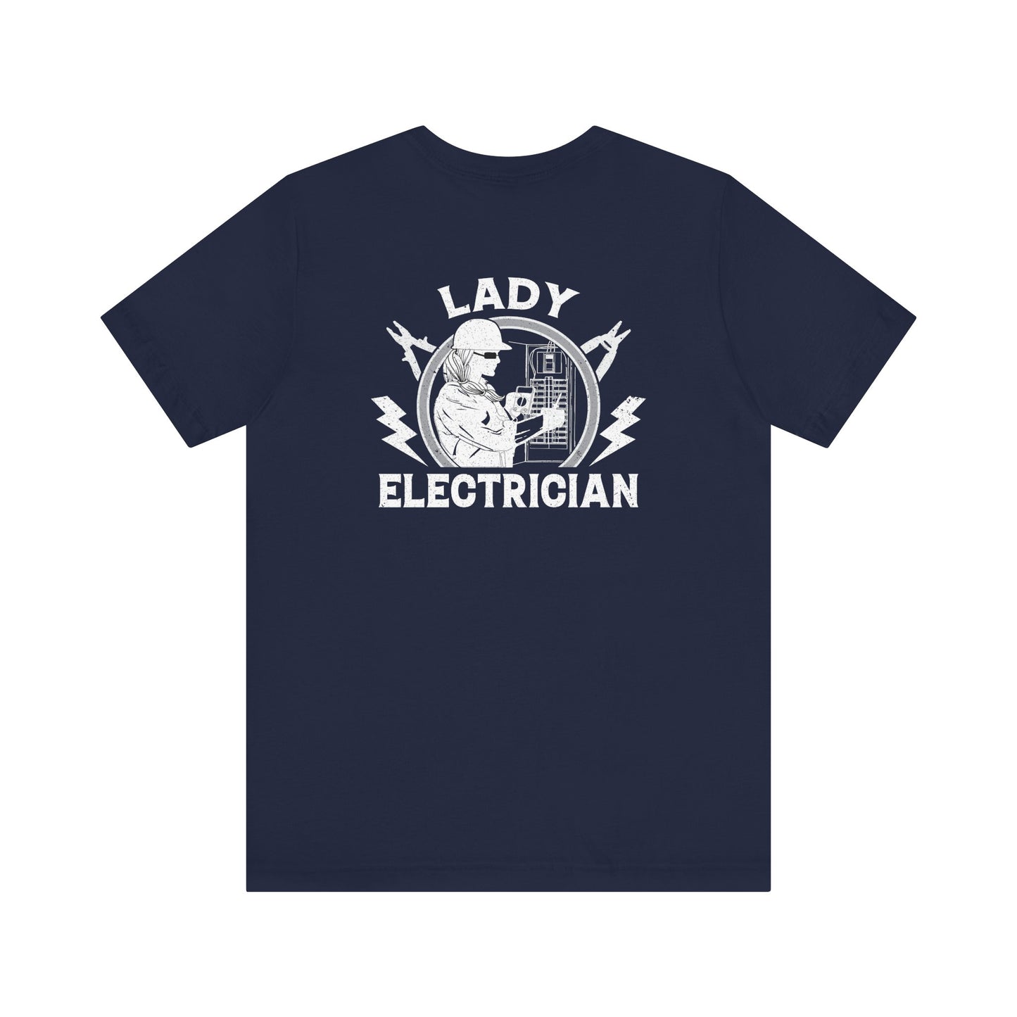 Lady Electrician Unisex Jersey Short Sleeve Tee - Back