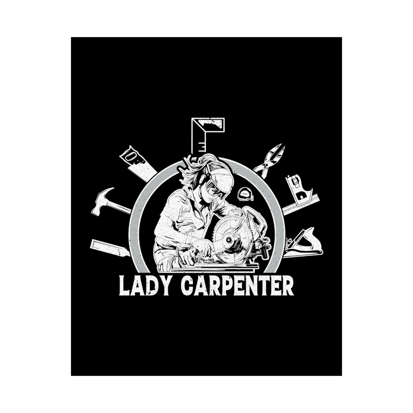 Lady Carpenter Matte Vertical Posters