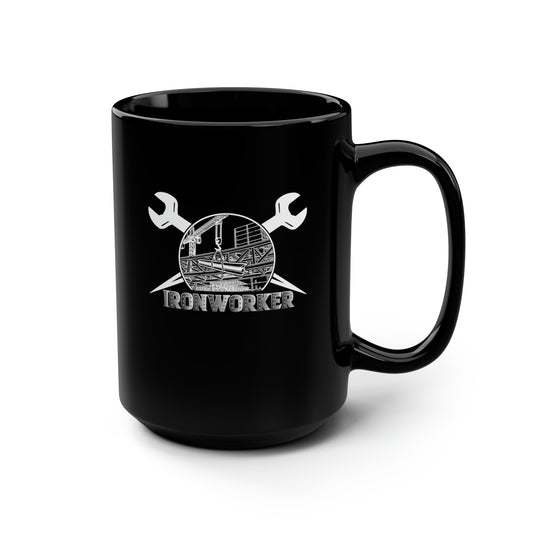 Ironworker Black Mug 15oz