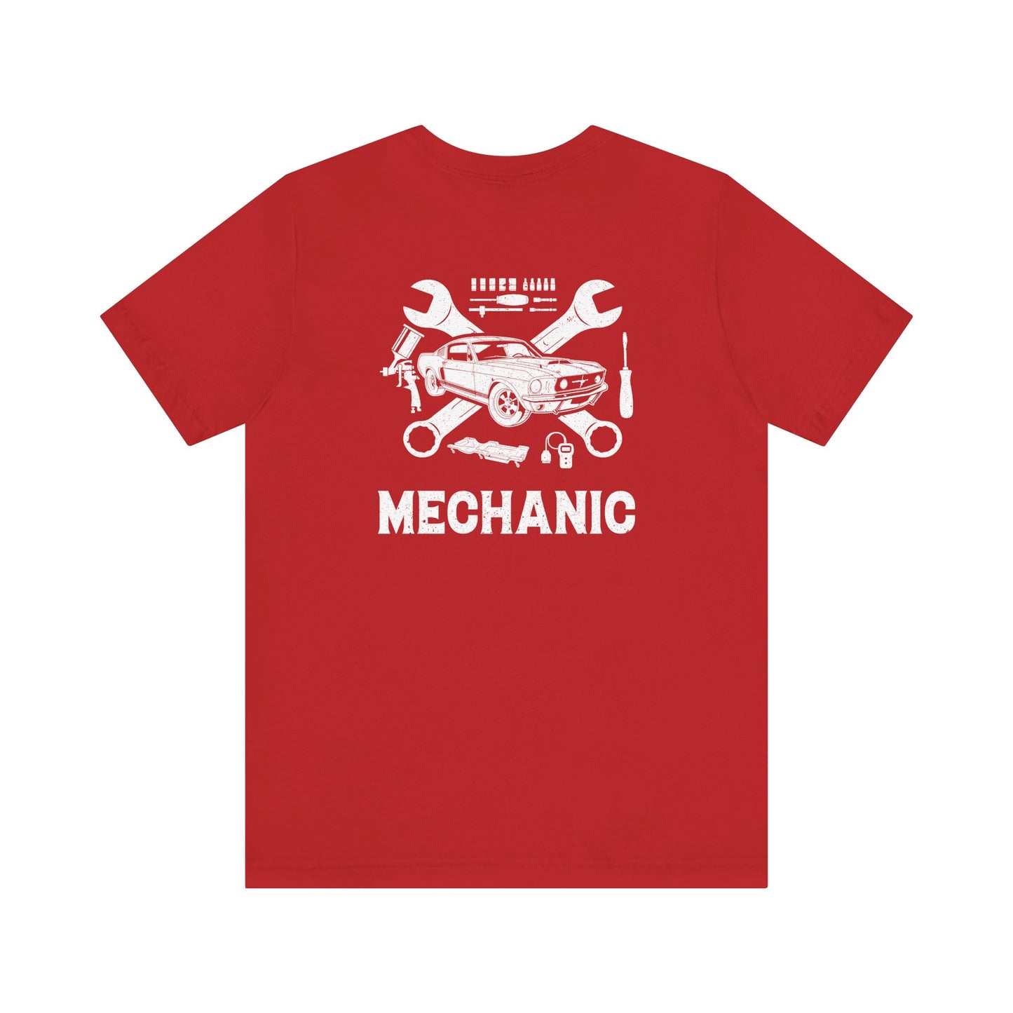 Mechanic Unisex Jersey Short Sleeve Tee - Back