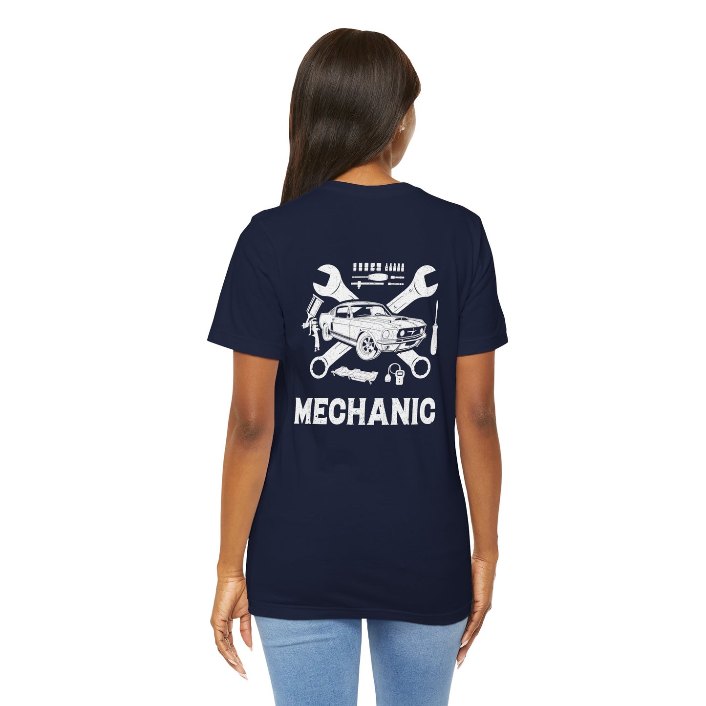 Mechanic Unisex Jersey Short Sleeve Tee - Back