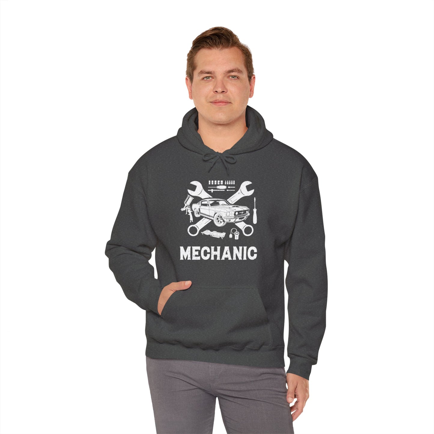 Mechanic Unisex Heavy Blend™ Hooded Sweatshirt