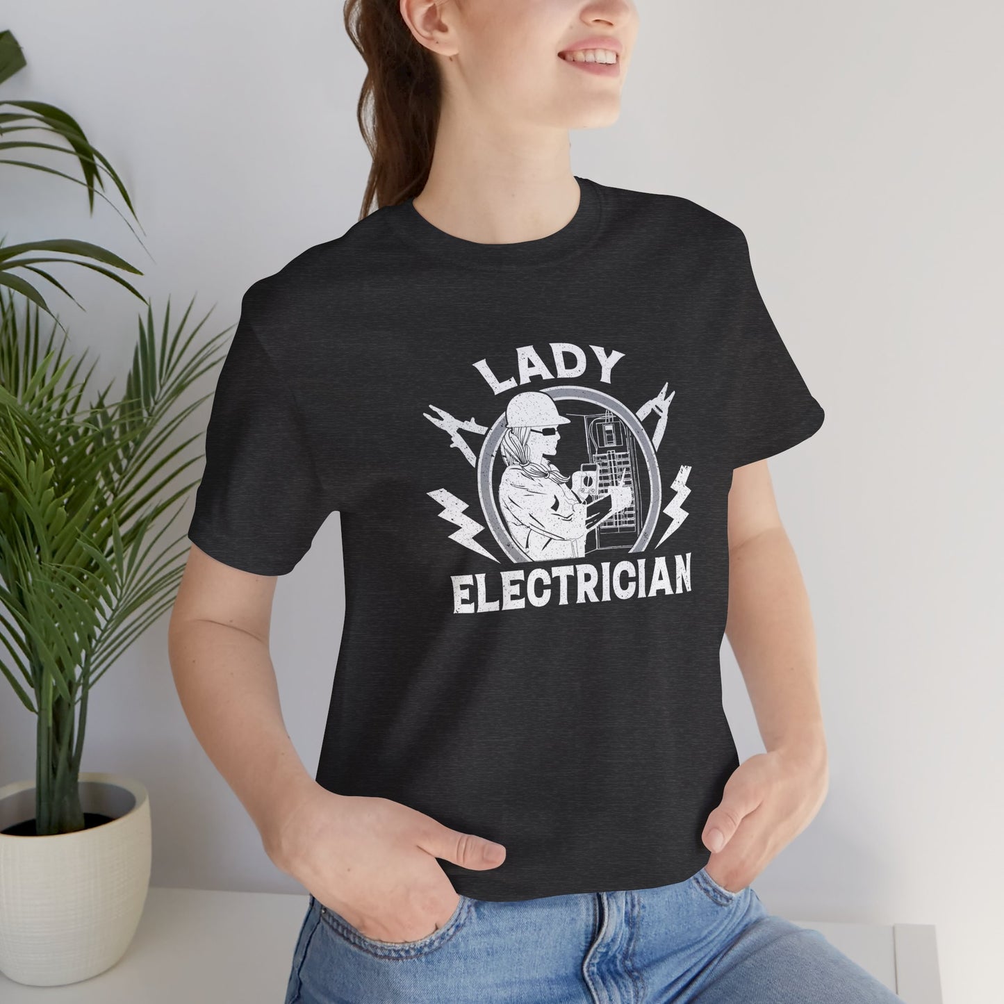 Lady Electrician Unisex Jersey Short Sleeve Tee