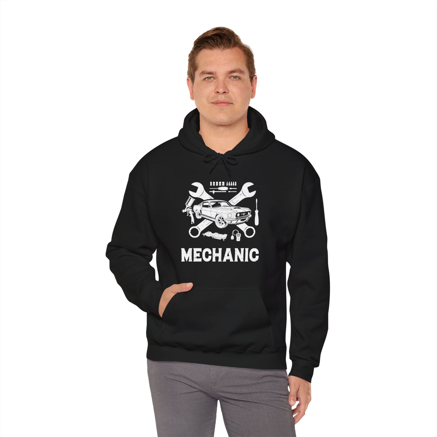 Mechanic Unisex Heavy Blend™ Hooded Sweatshirt