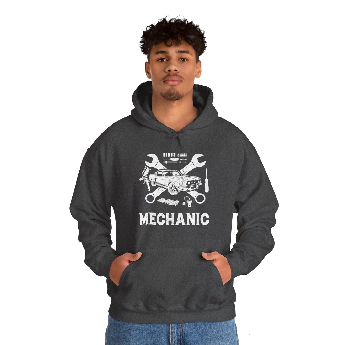 Mechanic Unisex Heavy Blend™ Hooded Sweatshirt