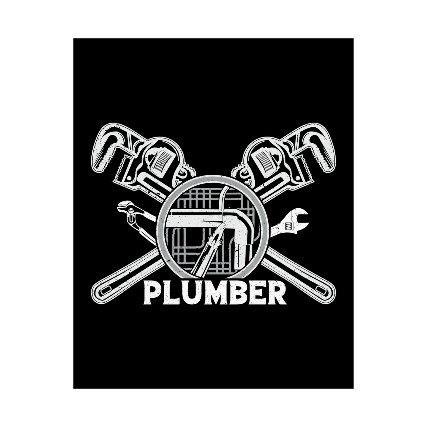 Plumber Matte Vertical Posters