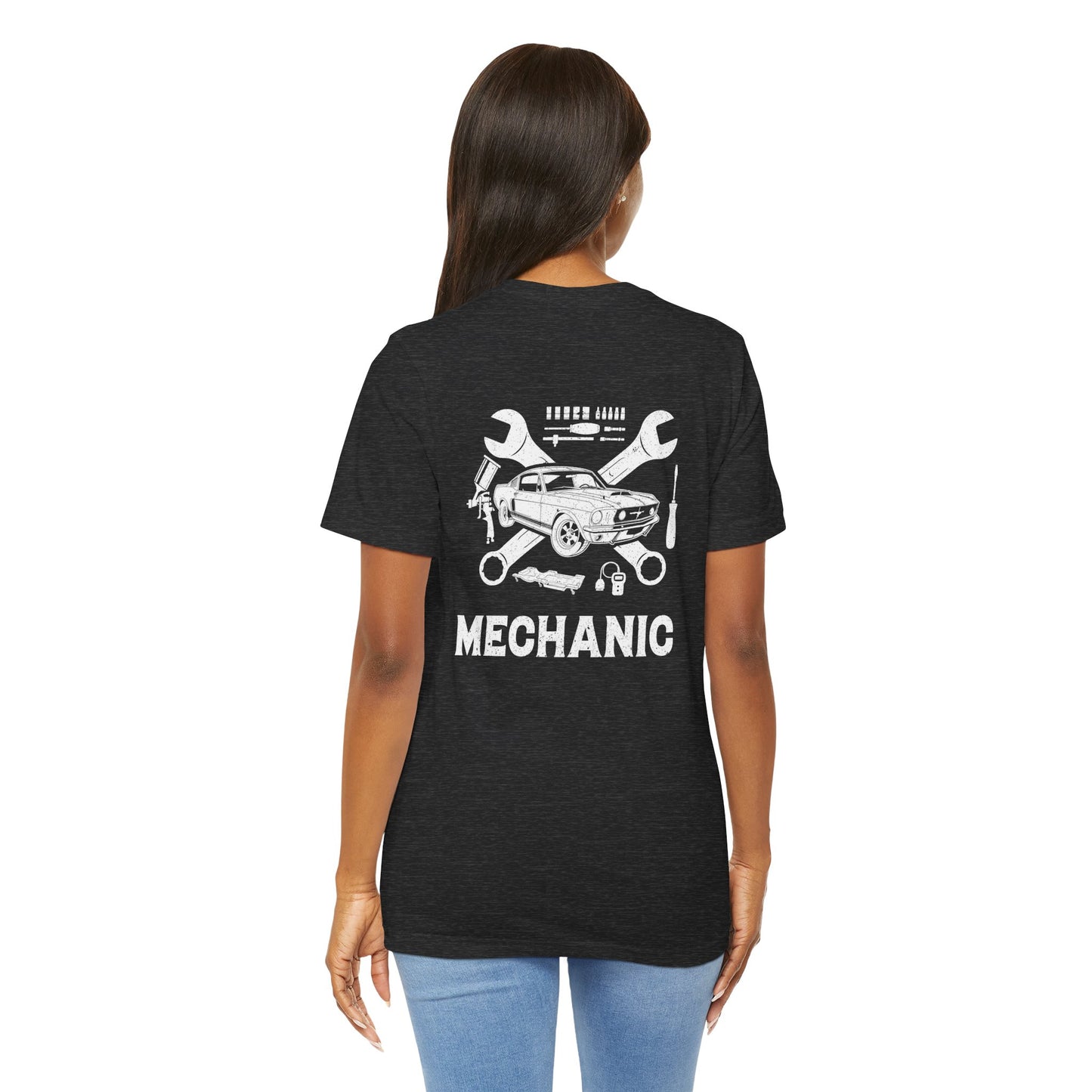 Mechanic Unisex Jersey Short Sleeve Tee - Back