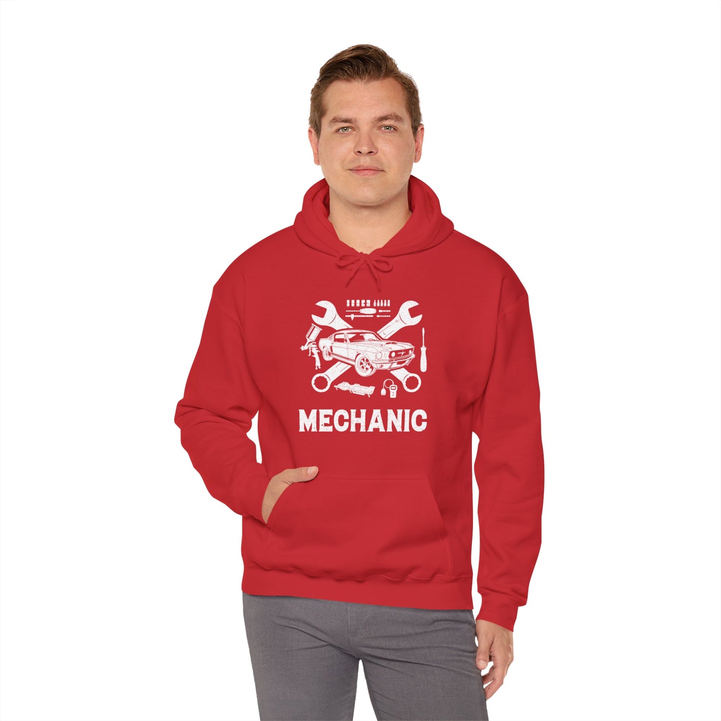 Mechanic Unisex Heavy Blend™ Hooded Sweatshirt