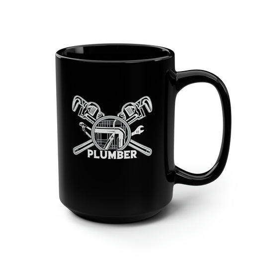 Plumber Black Mug, 15oz